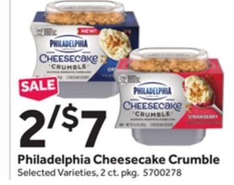 Stop&Shop Philadelphia cheesecake crumble offer