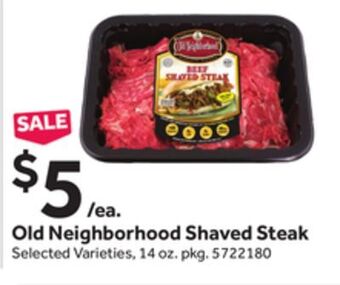 Stop&Shop Old neighborhood shaved steak offer