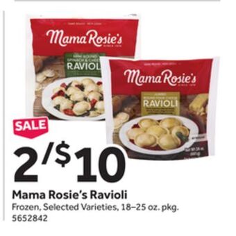 Stop&Shop Mama rosie's ravioli offer