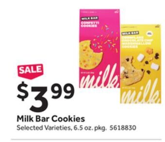 Stop&Shop Milk bar cookies offer