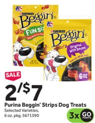 Stop&Shop Purina beggin' strips dog treats offer