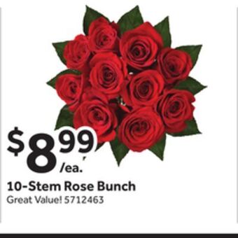 Stop&Shop 10-stem rose bunch offer