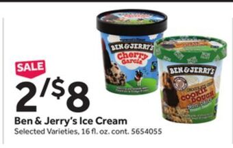 Stop&Shop Ben & jerry's ice cream offer