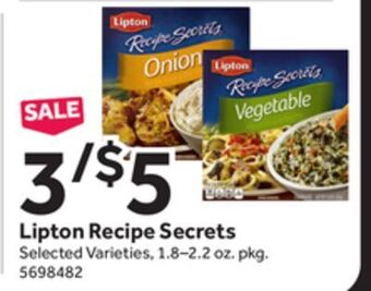 Stop&Shop Lipton recipe secrets offer