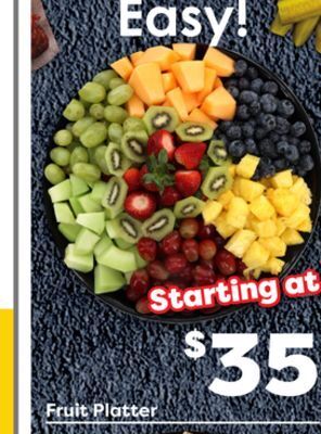 Weis Markets Fruit platter offer