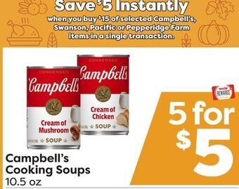Weis Markets Campbell's cooking soups offer