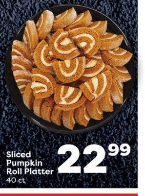 Weis Markets Sliced pumpkin roll platter offer