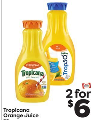 Weis Markets Tropicana orange juice offer