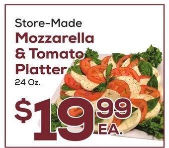 DeCicco & Sons Mozzarella & tomato platter offer