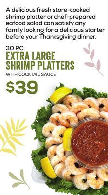 DeCicco & Sons Extra large shrimp platters offer