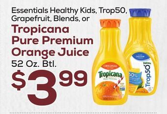 DeCicco & Sons Tropicana pure premium orange juice offer
