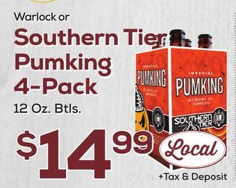 DeCicco & Sons Southern tier pumking 4-pack offer