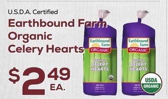 DeCicco & Sons Earthbound farm organic celery hearts offer