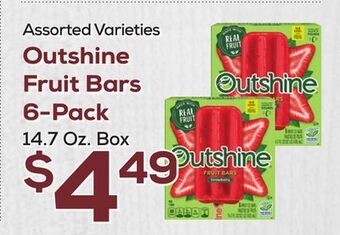 DeCicco & Sons Outshine fruit bars 6-pack offer