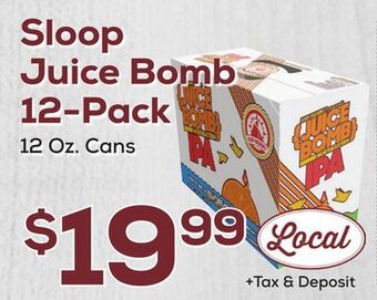 DeCicco & Sons Sloop juice bomb 12-pack offer
