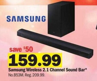 Meijer Samsung Wireless 2.1 Channel Sound Bar offer