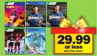 Meijer Select Video Games offer