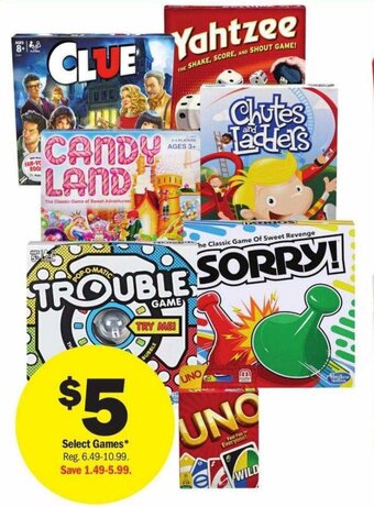 Meijer Select Games offer