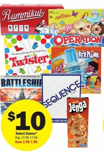 Meijer Select Games offer