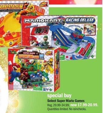 Meijer Select Super Mario Games offer