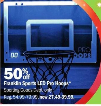 Meijer Franklin Sports LED Pro Hoops offer