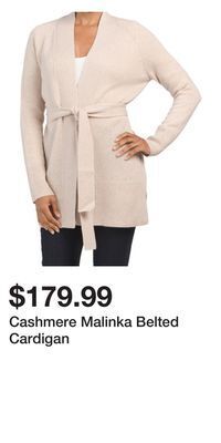 TJ Maxx Cashmere malinka belted cardigan offer