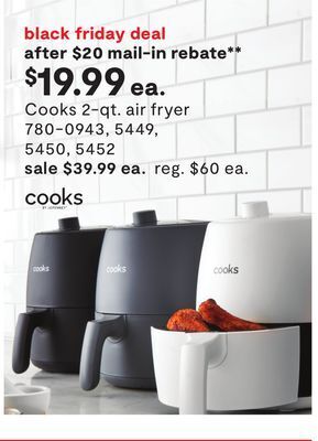 JC Penney Cooks 2-qt. air fryer offer