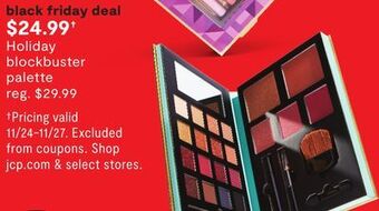JC Penney Holiday blockbuster palette offer