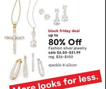 JC Penney Fashion silver jewelry offer