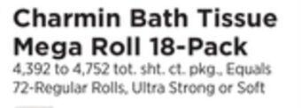 ShopRite Bath tissue mega roll 18-pack offer