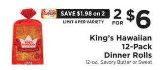 ShopRite 12-pack dinner rolls offer