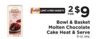 ShopRite Molten chocolate cake heat & serve offer