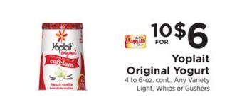 ShopRite Original yogurt offer