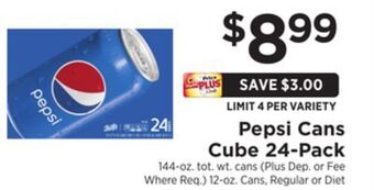 ShopRite Cans cube 24-pack offer