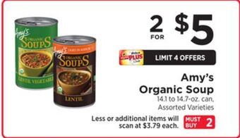 ShopRite Organic soup offer