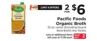 ShopRite Organic broth offer