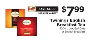 ShopRite English breakfast tea offer