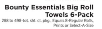 ShopRite Essentials big roll towels 6-pack offer