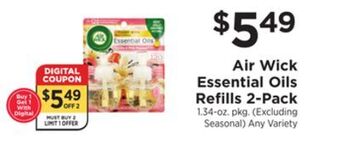ShopRite Essential oils refills 2-pack offer