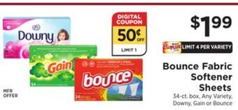 ShopRite Fabric softener sheets offer