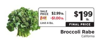 ShopRite Broccoli rabe offer