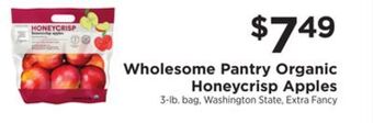 ShopRite Organic honeycrisp apples offer