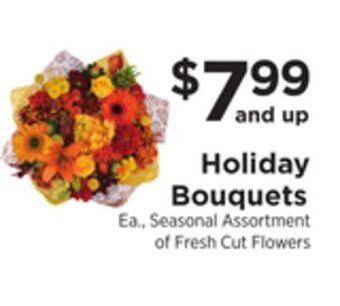 ShopRite Holiday bouquets offer