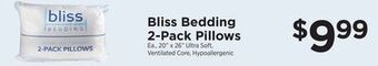 ShopRite Bedding 2-pack pillows offer