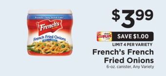 ShopRite French fried onions offer