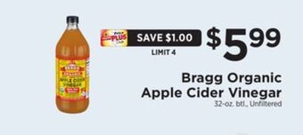 ShopRite Organic apple cider vinegar offer