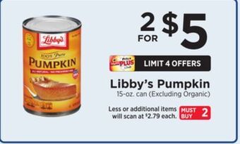 ShopRite Pumpkin offer