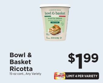 ShopRite Ricotta offer