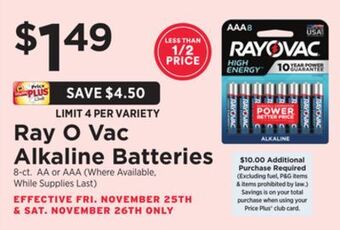 ShopRite Alkaline batteries offer