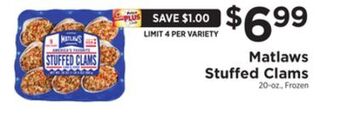 ShopRite Stuffed clams offer